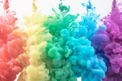 assorted-color smoke rainbow google meet background