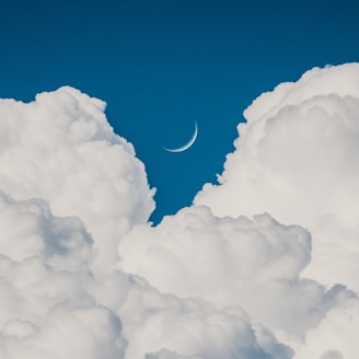 moon view from clouds