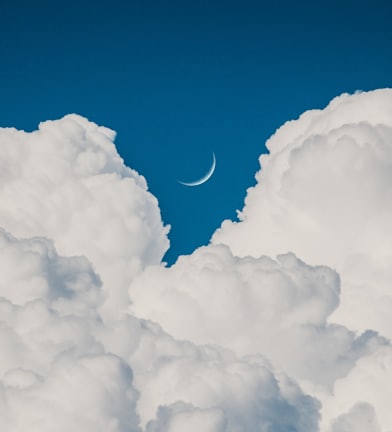 moon view from clouds