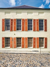 white and brown building