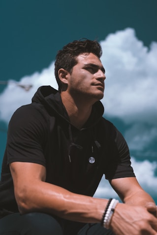 men's black polo shirt