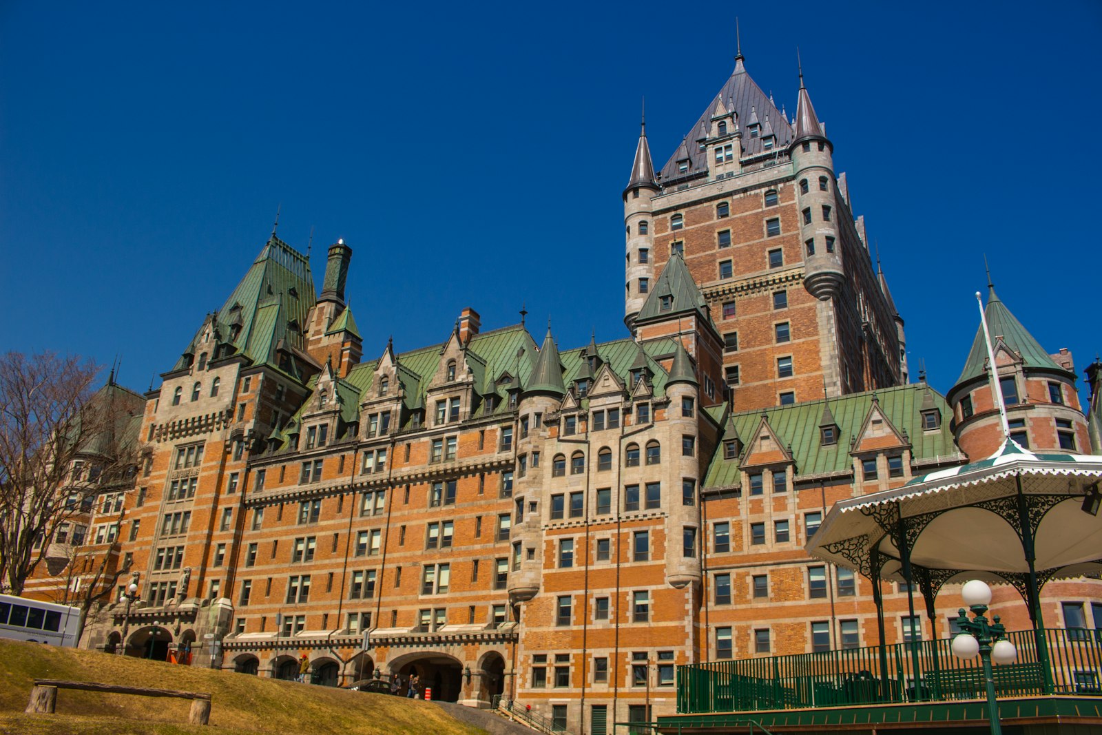 Château Frontenac and historic Old Québec skyline