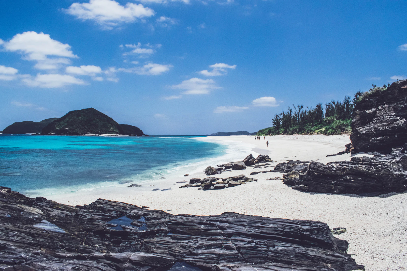 Furuzamami Beach in Zamami Island (Okinawa) in Japan.