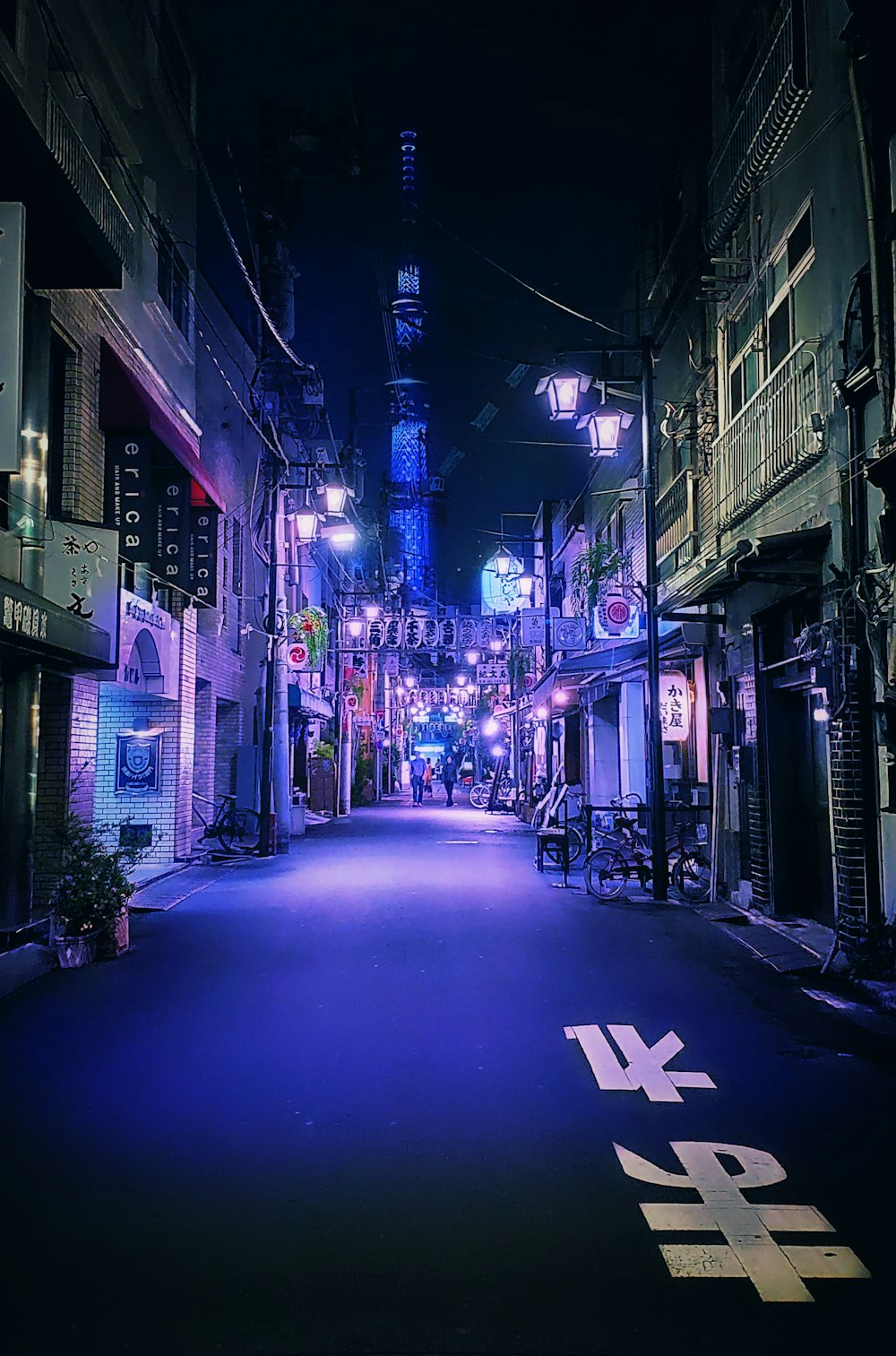 empty street at night