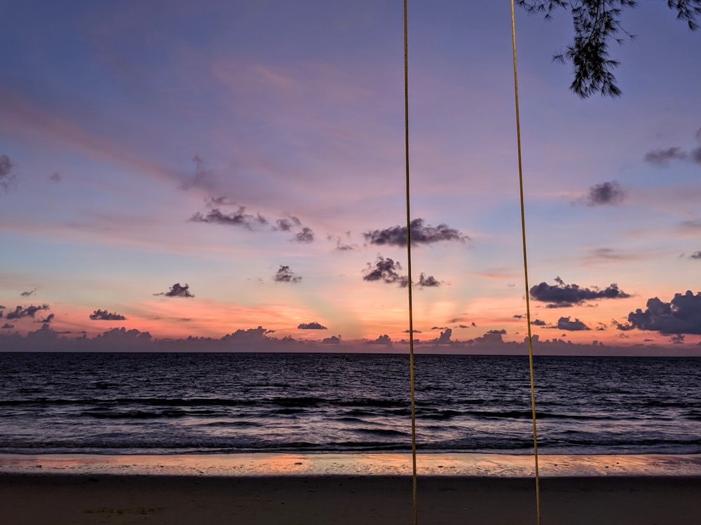 blue sea during dusk