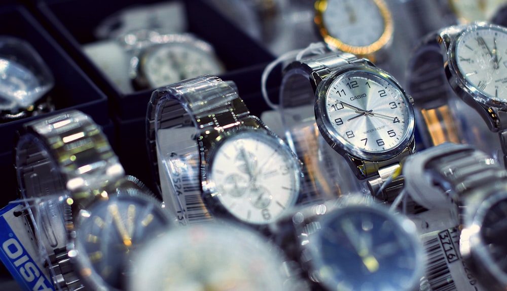 selective focus photography of watches