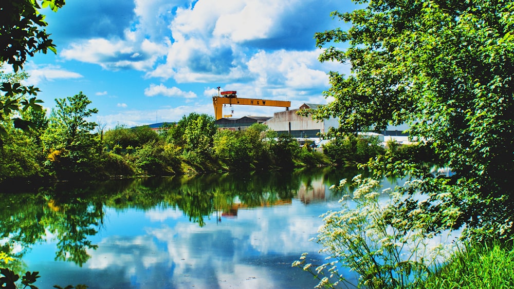 Plan d’eau près de l’herbe