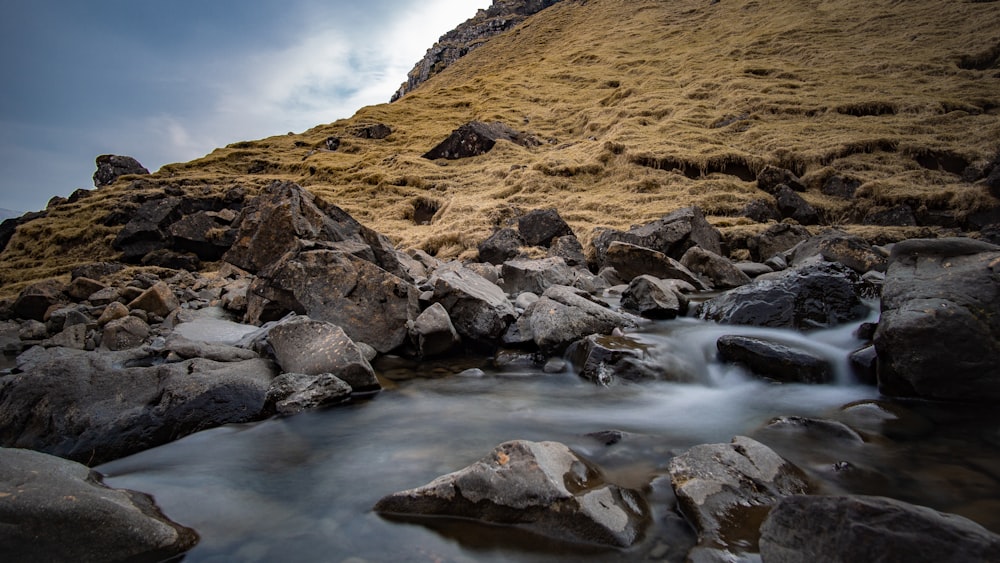 rock formation on mountain