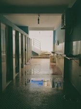 A clean, accessible shower and bathroom facility with natural light.