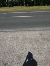 A beautifully finished concrete sidewalk.