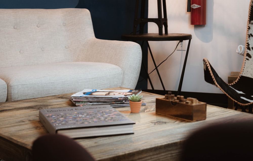 books on table