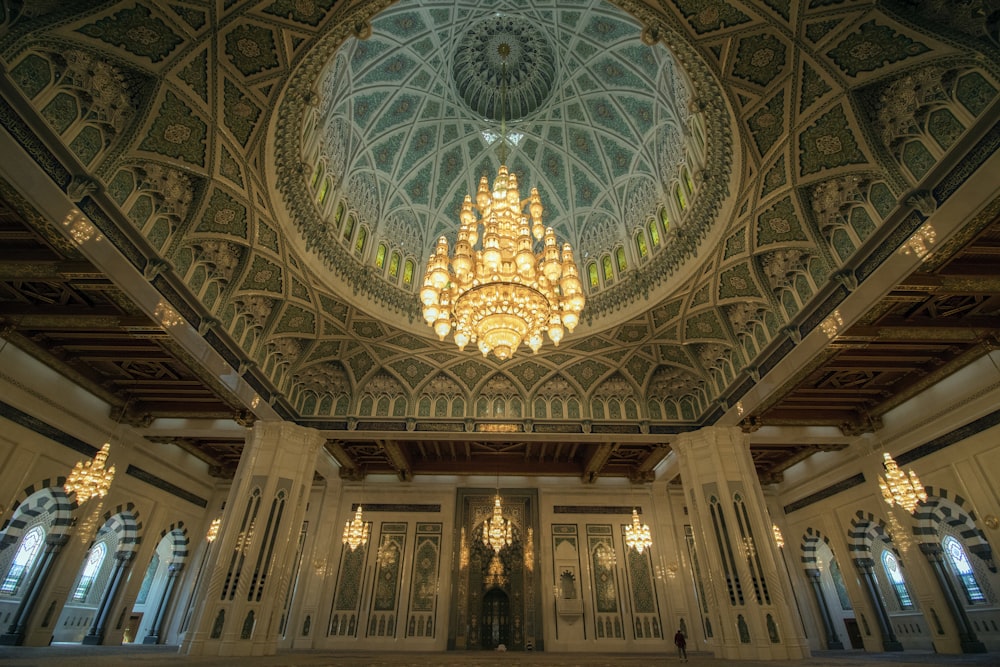 chandelier inside building