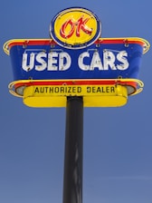 ok used cars signage