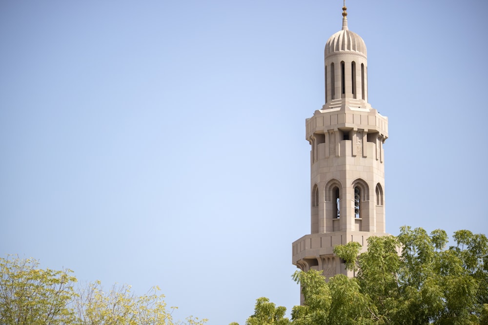 white concrete tower