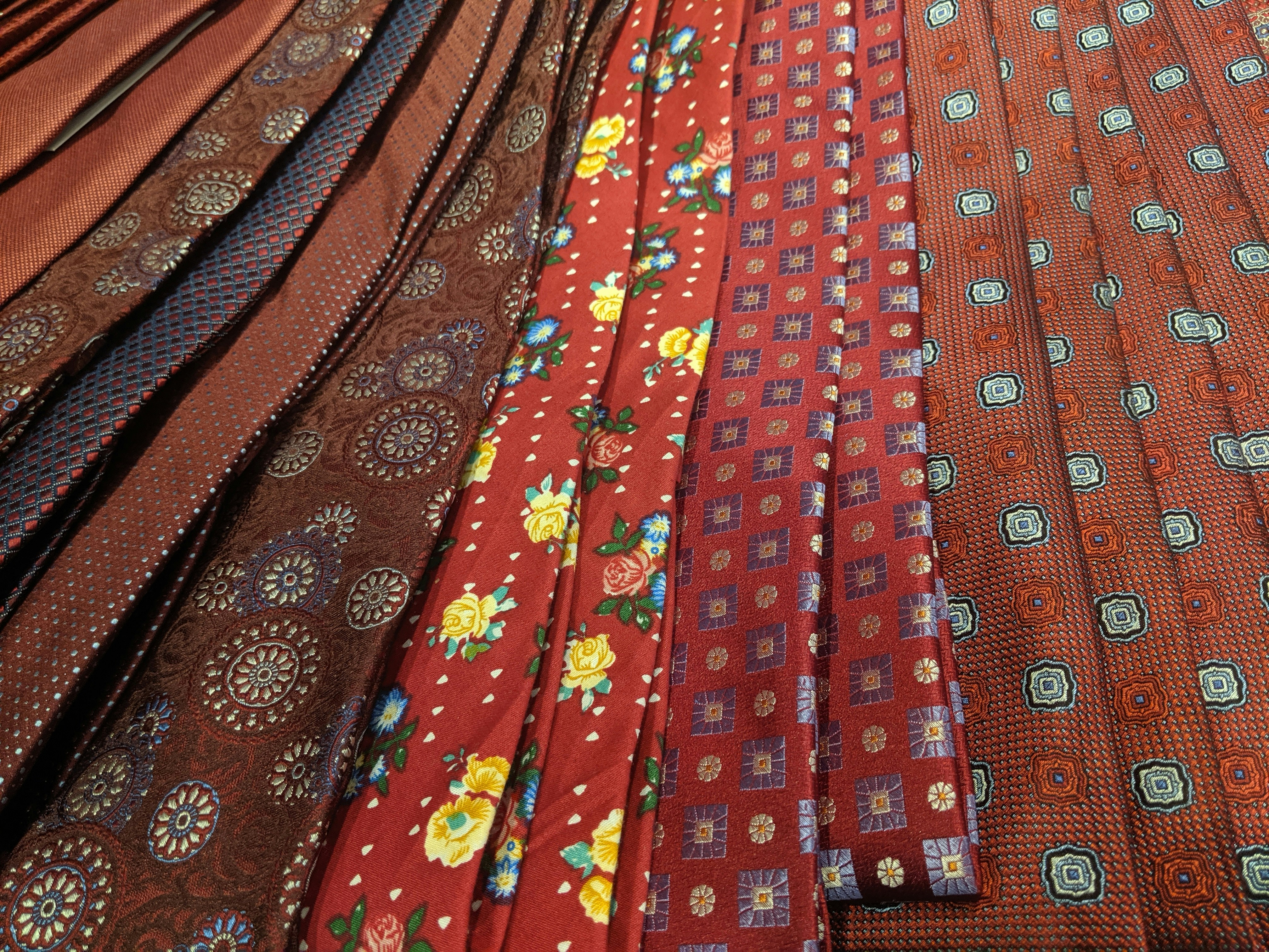 multicolored textiles