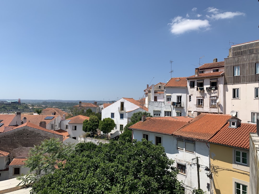 orange roof houses and buildings,