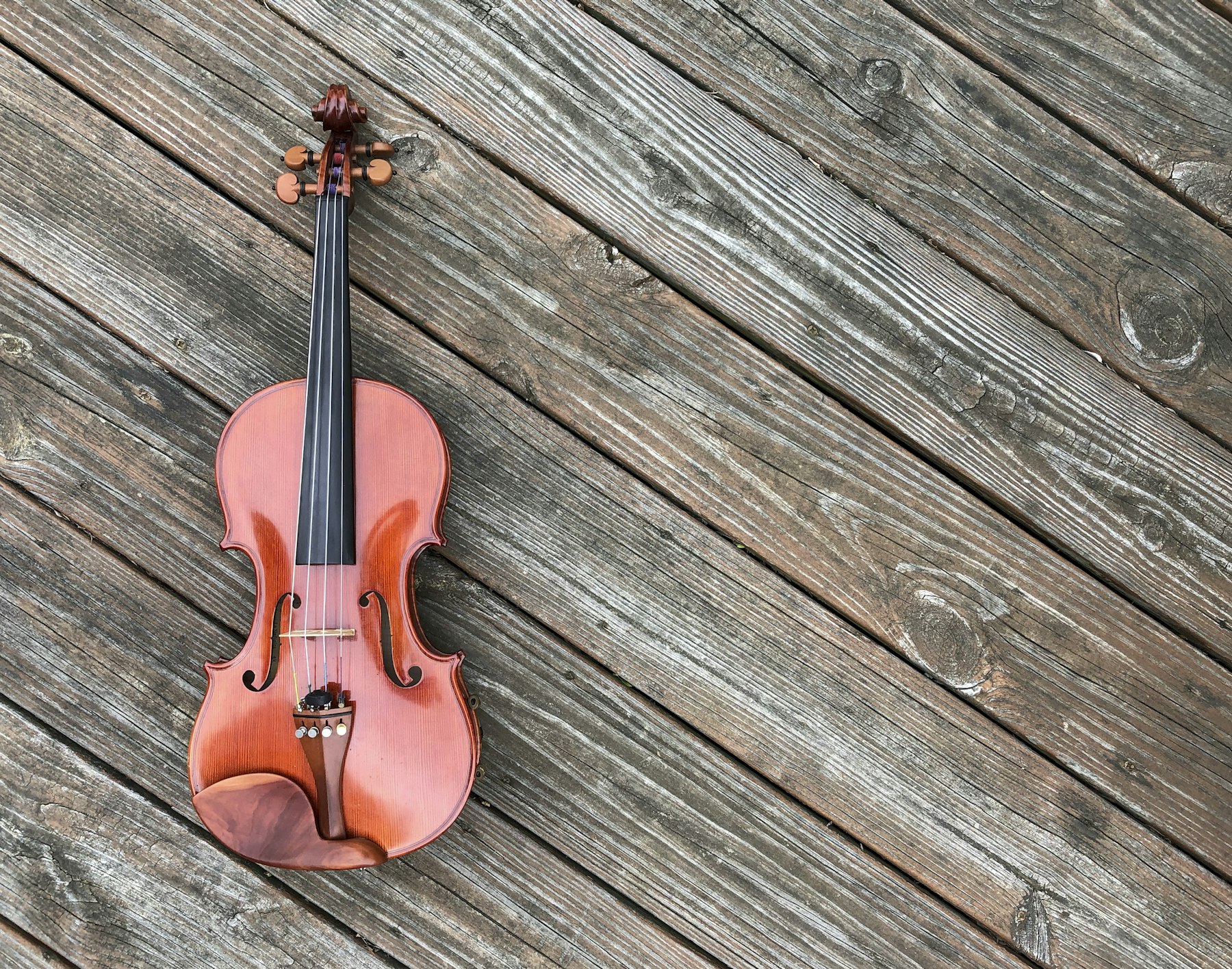 Violinist preparing for an audition