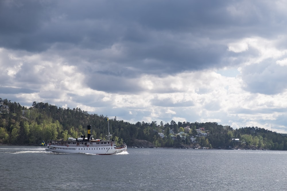 white cruise ship