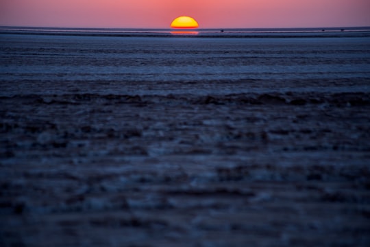 seashore during golden hour in Qom Province Iran