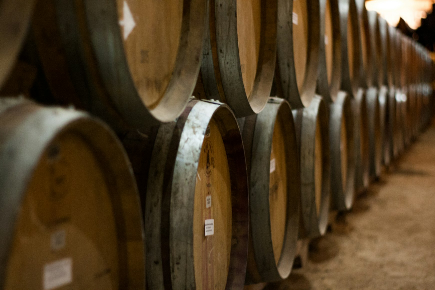 image of wine barrels