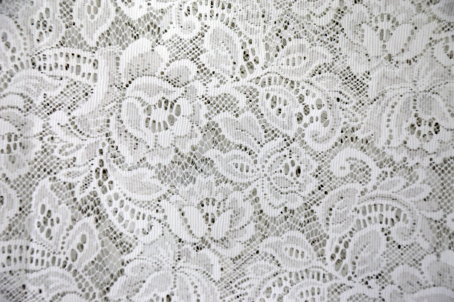 Antique floral lace detail