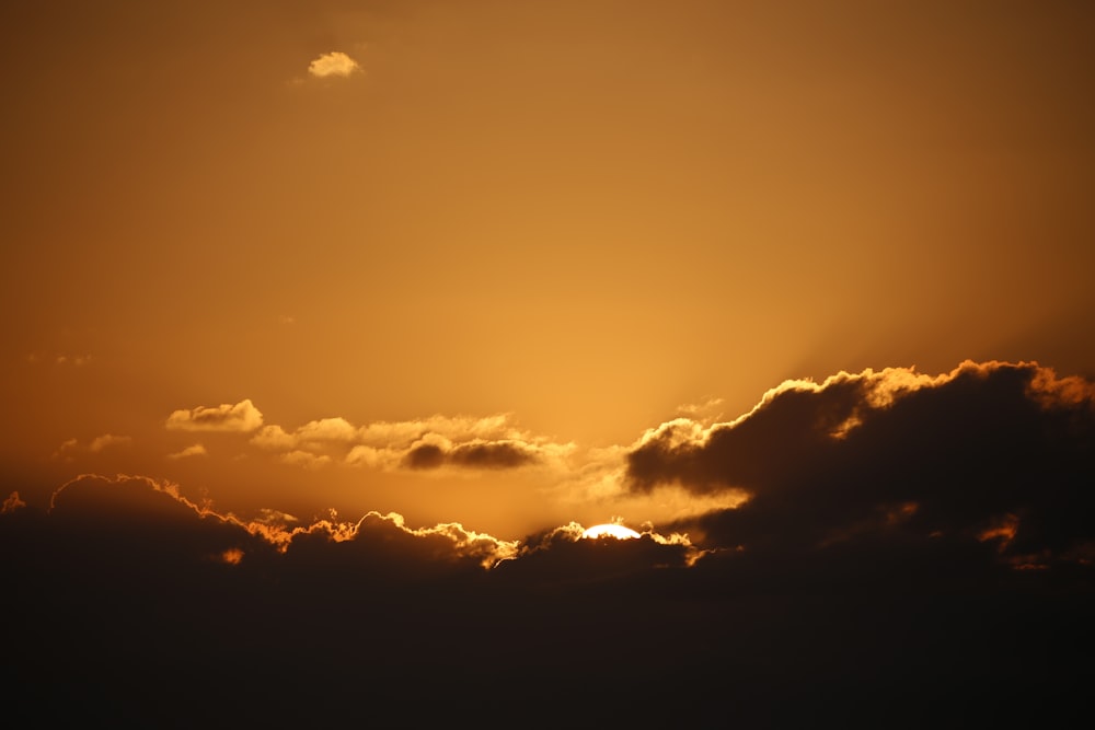 silhouette photography of clouds