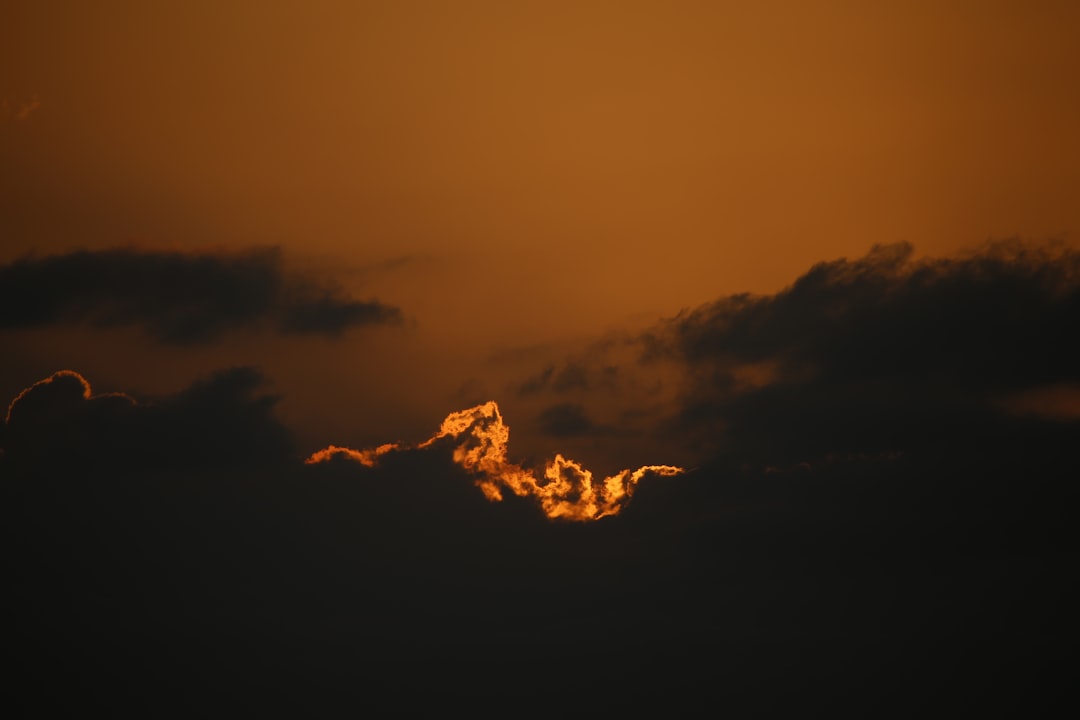 silhouette of clouds