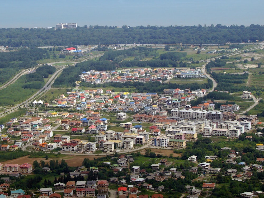 fotografia aerea della città
