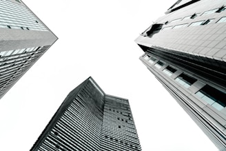 worm's eye view photography of buildings