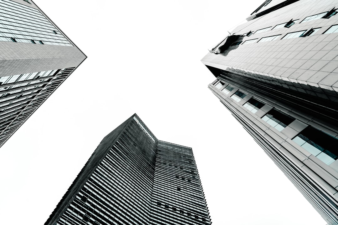 worm's eye view photography of buildings