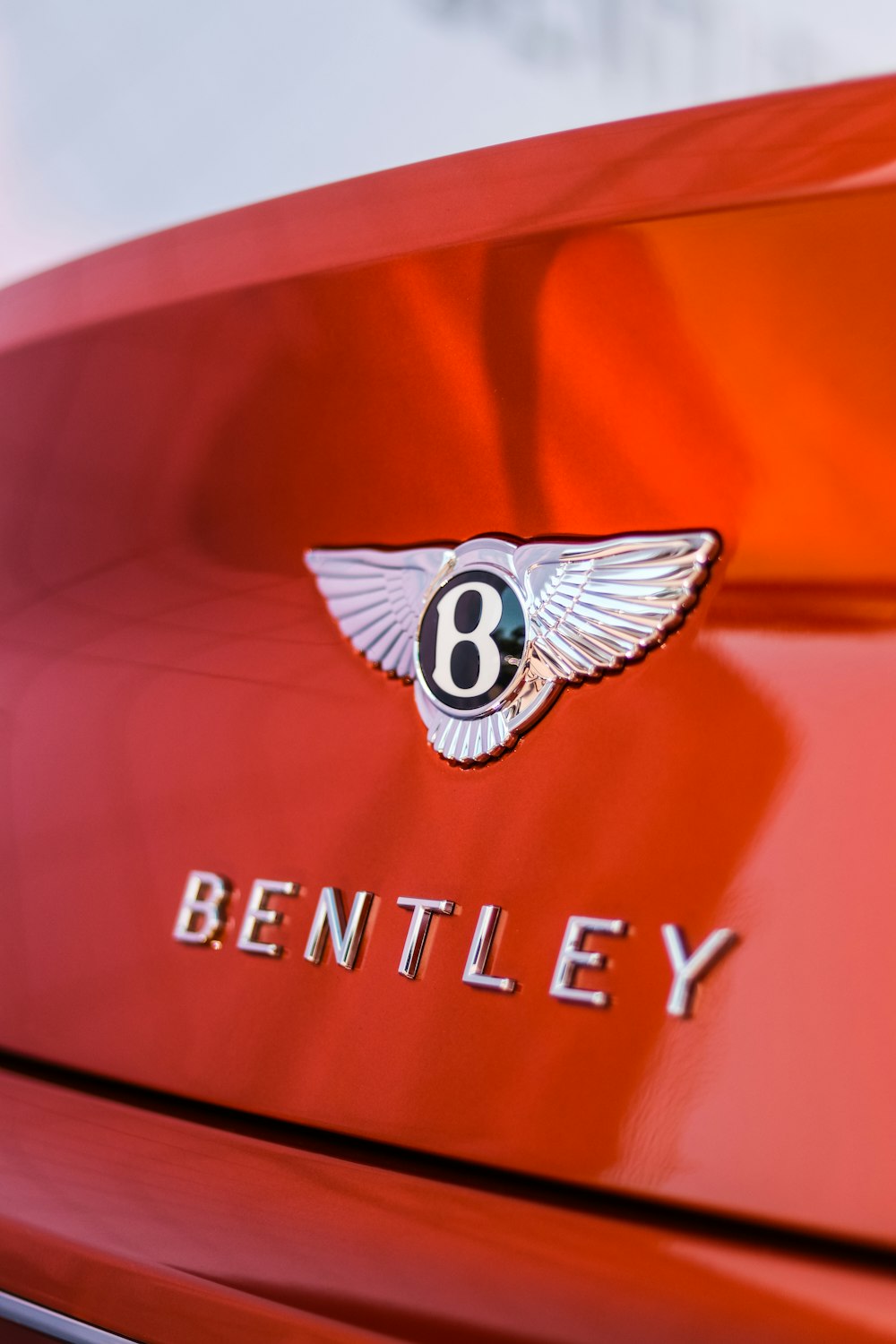 red Bently vehicle