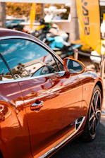 orange car