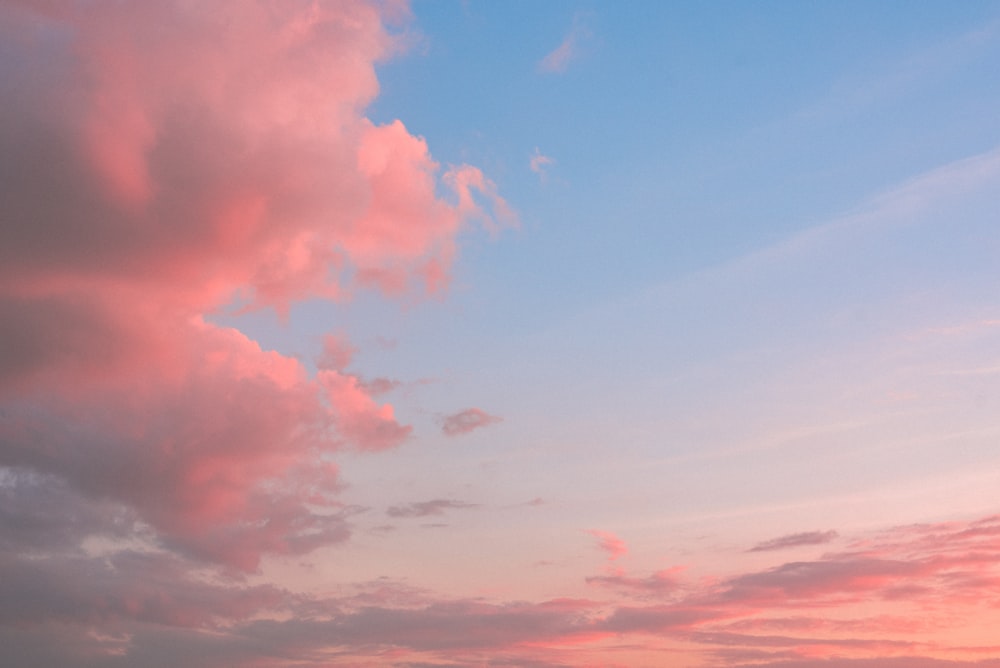 clouds during golden hour