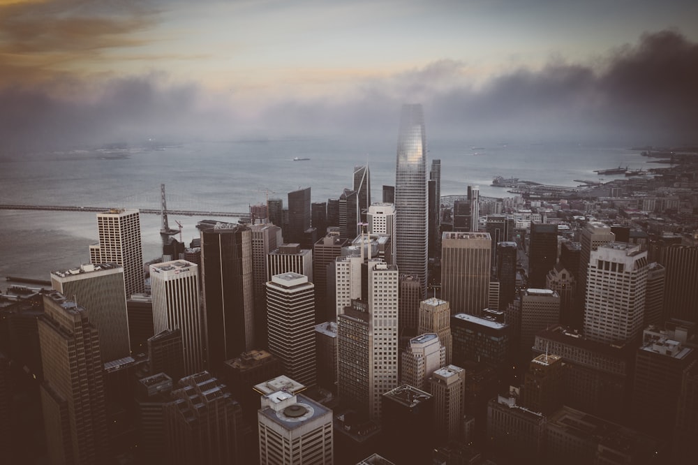 aerial photography of highrise buildings during daytime