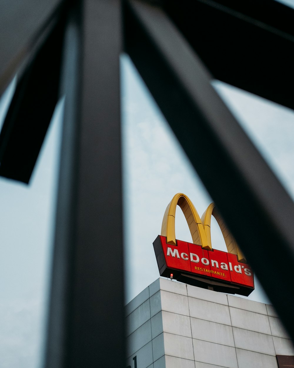architectural photography of McDonald's building