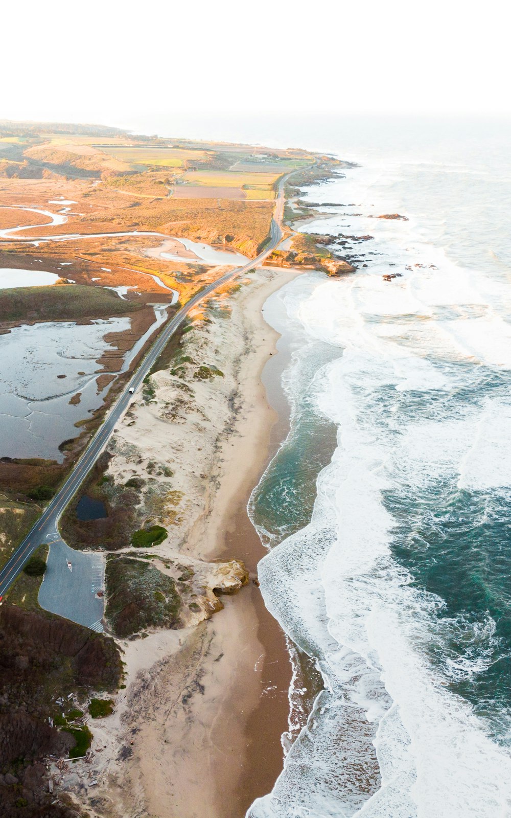 Fotografía aérea del mar