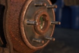 grey metal wheel spacer