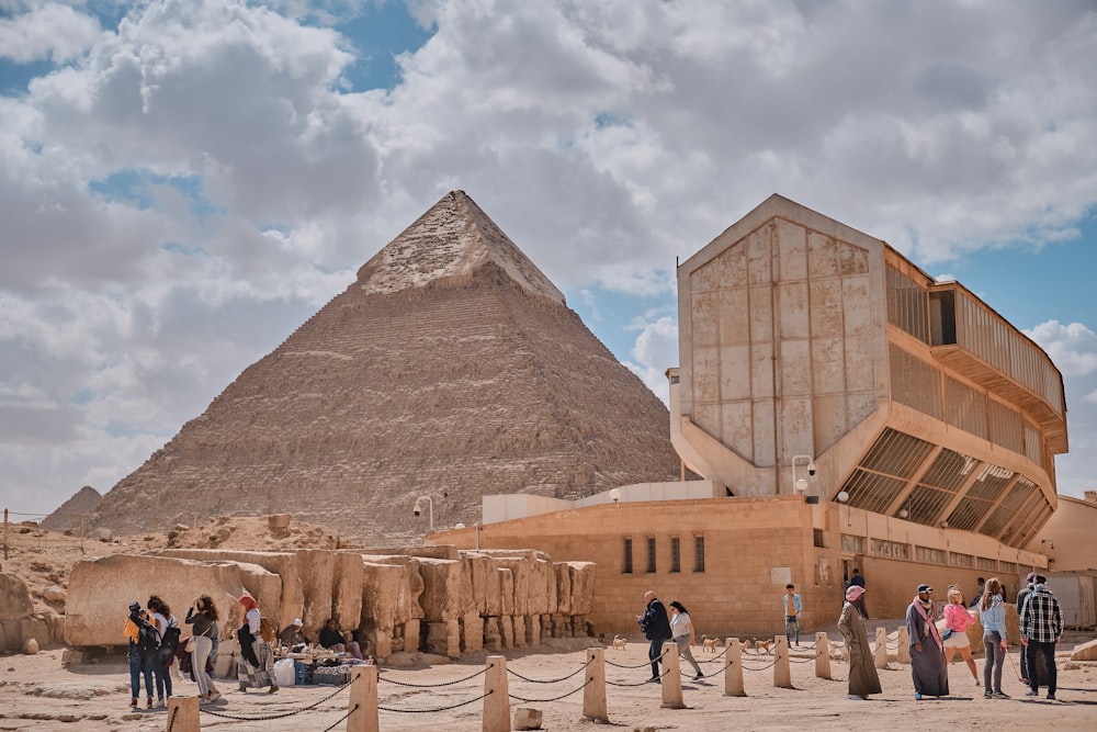 building by pyramid during daytime