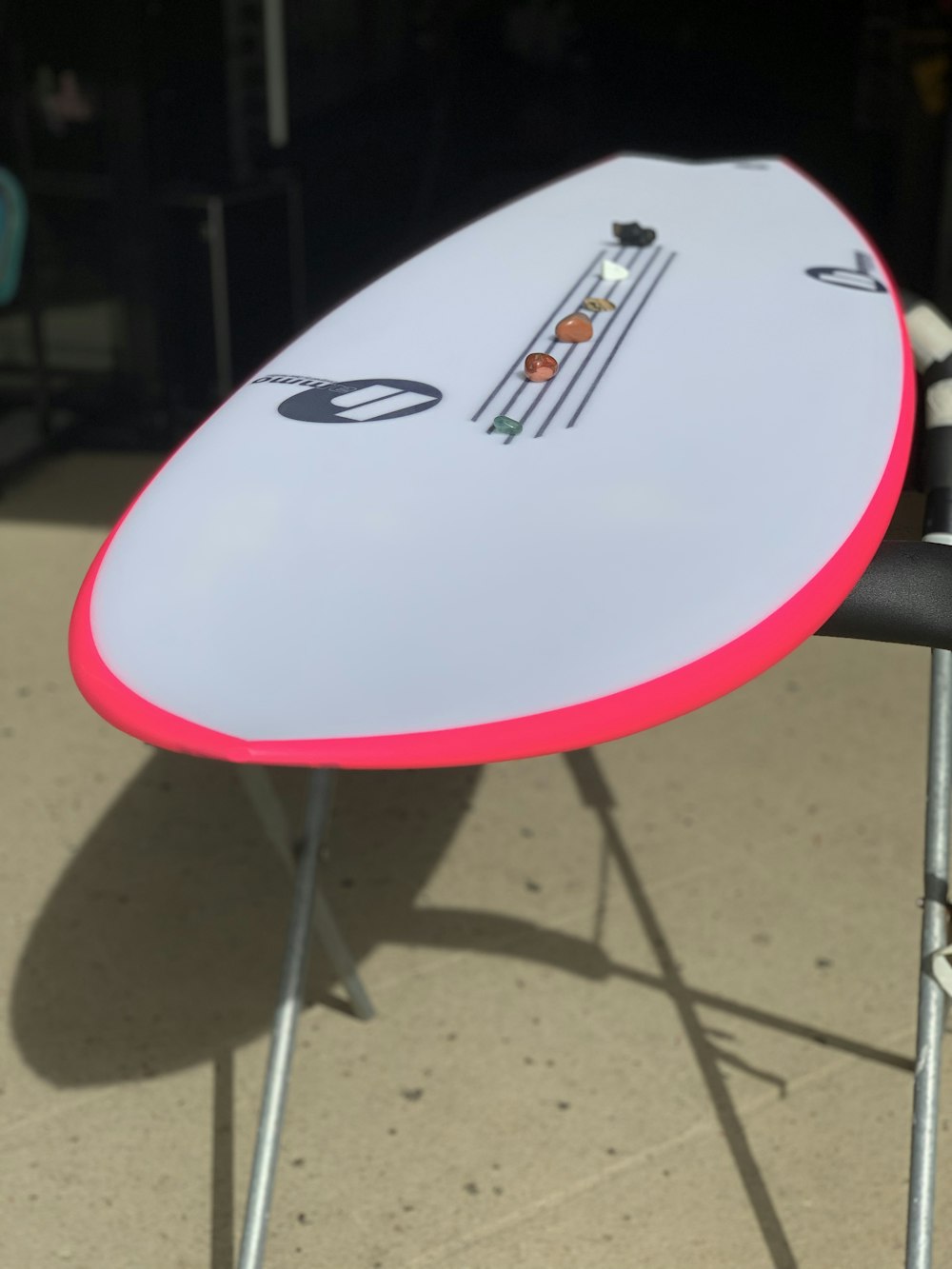 white surfboard