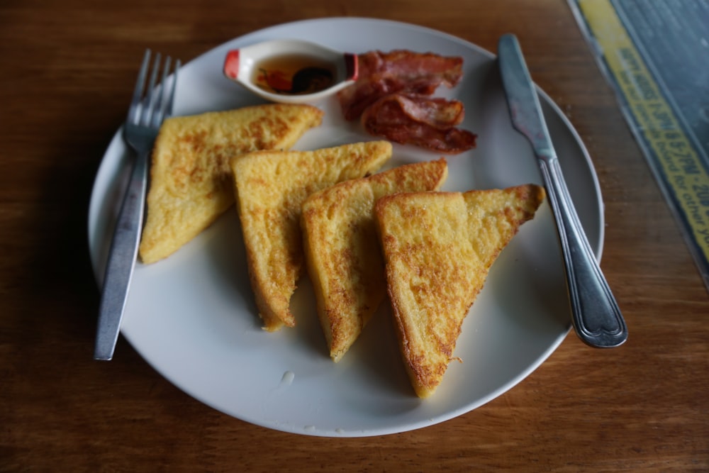 baked bread on plate