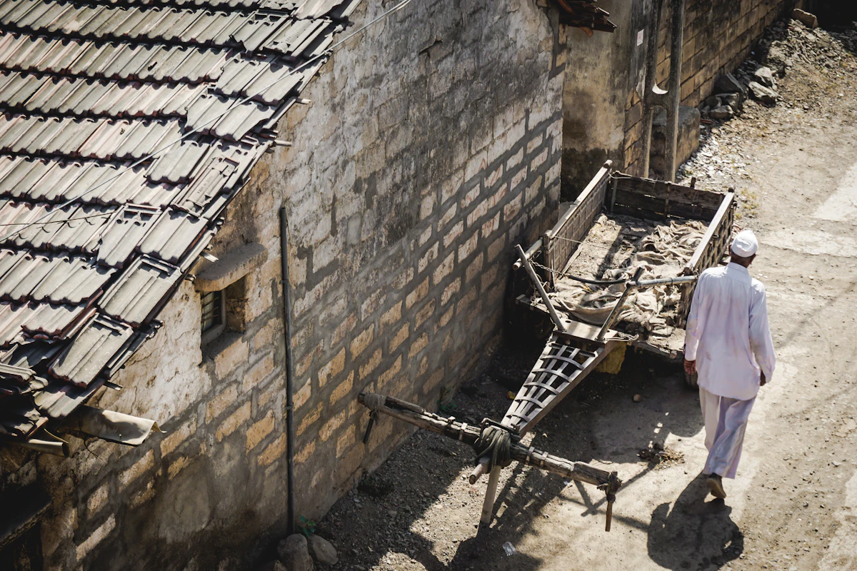 Traditional village life in the Rajkot region, Gujarat