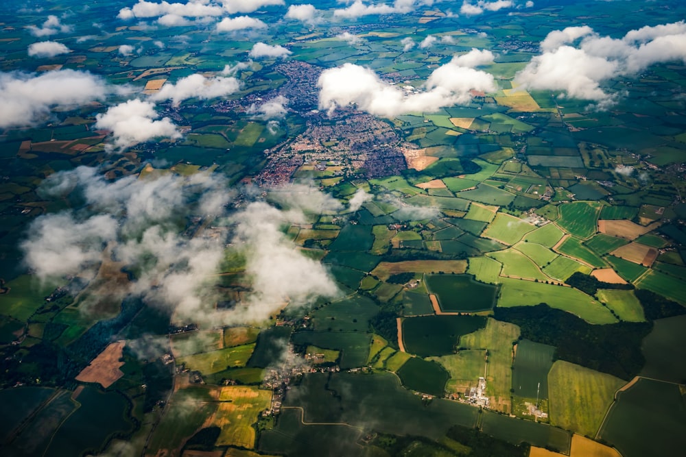 Photographie de vue grand angle du champ