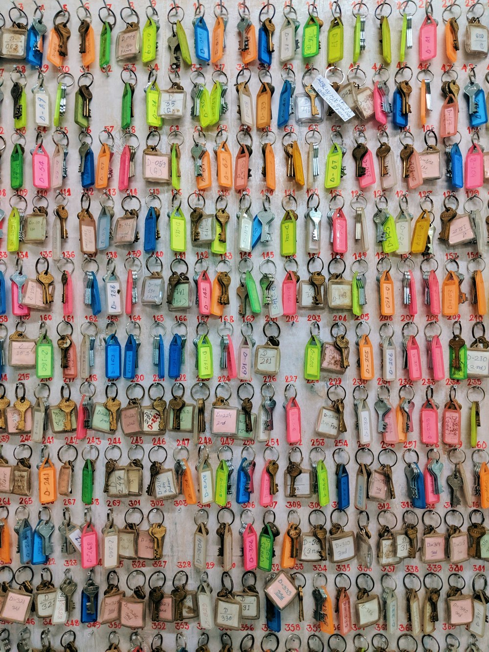 assorted-color key holder lot