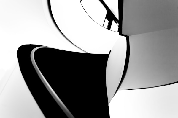 gray, white, and black abstract illustrationby Robin Schreiner