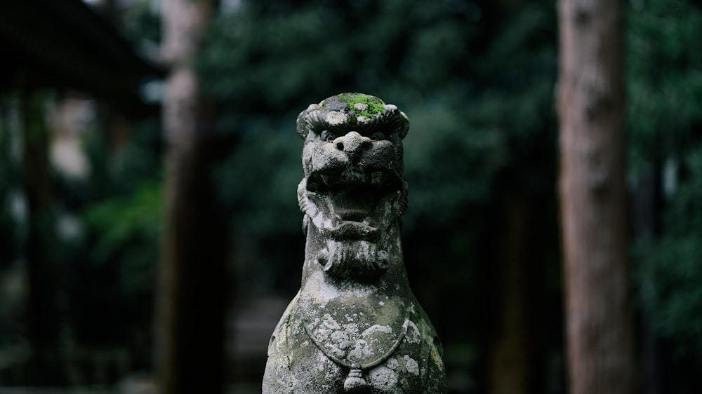 green statue close-up photography