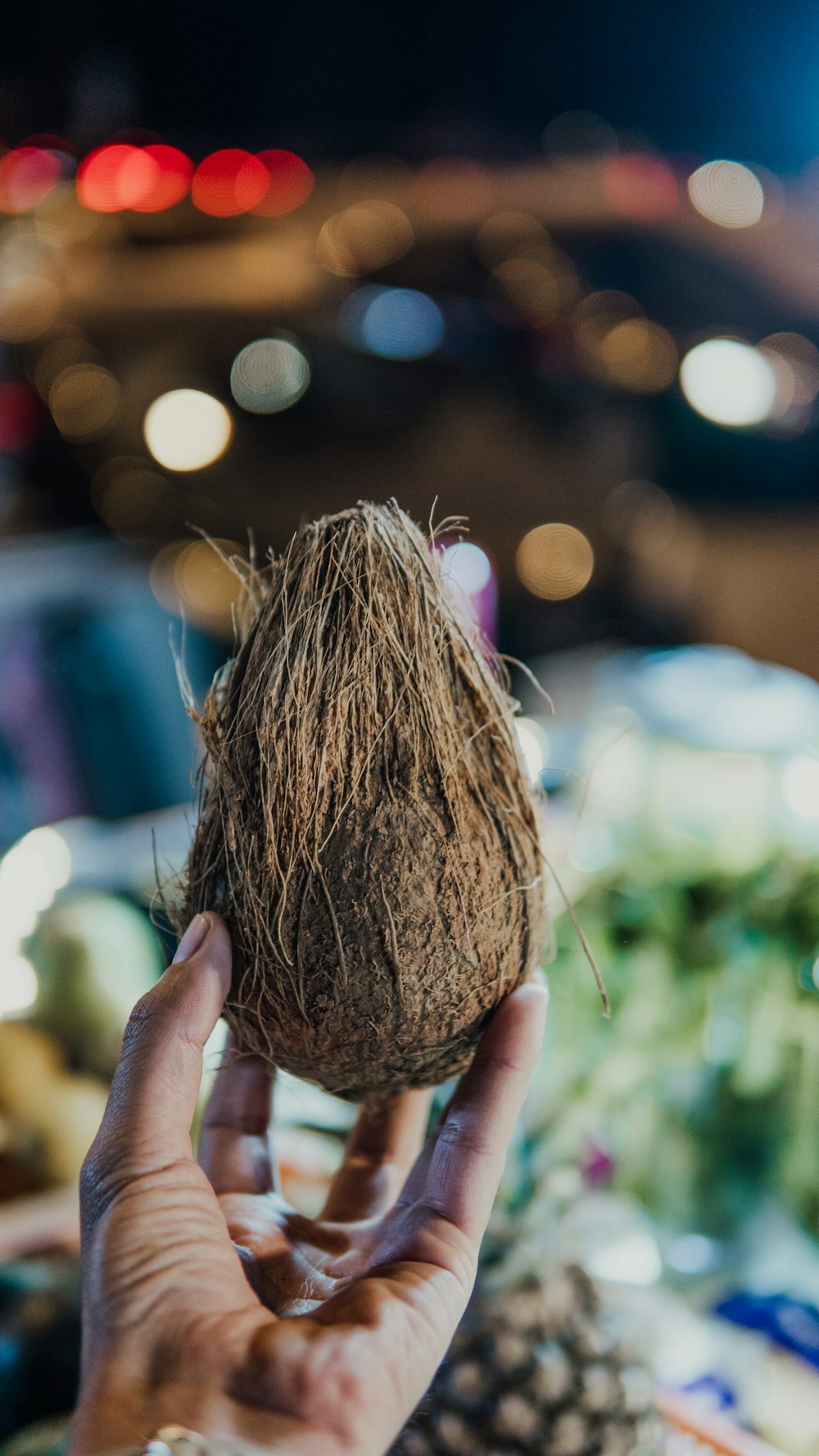 brown coconut husk