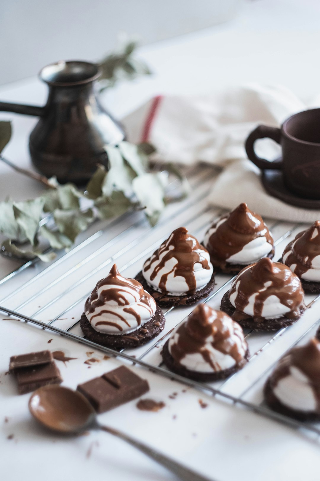 biscuit with chocolate