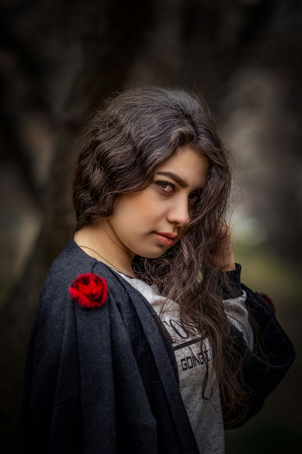 selective focus photography of woman standing