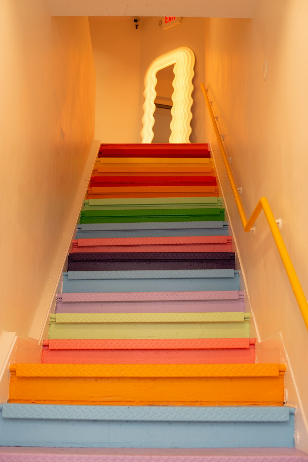 multicolored stairs