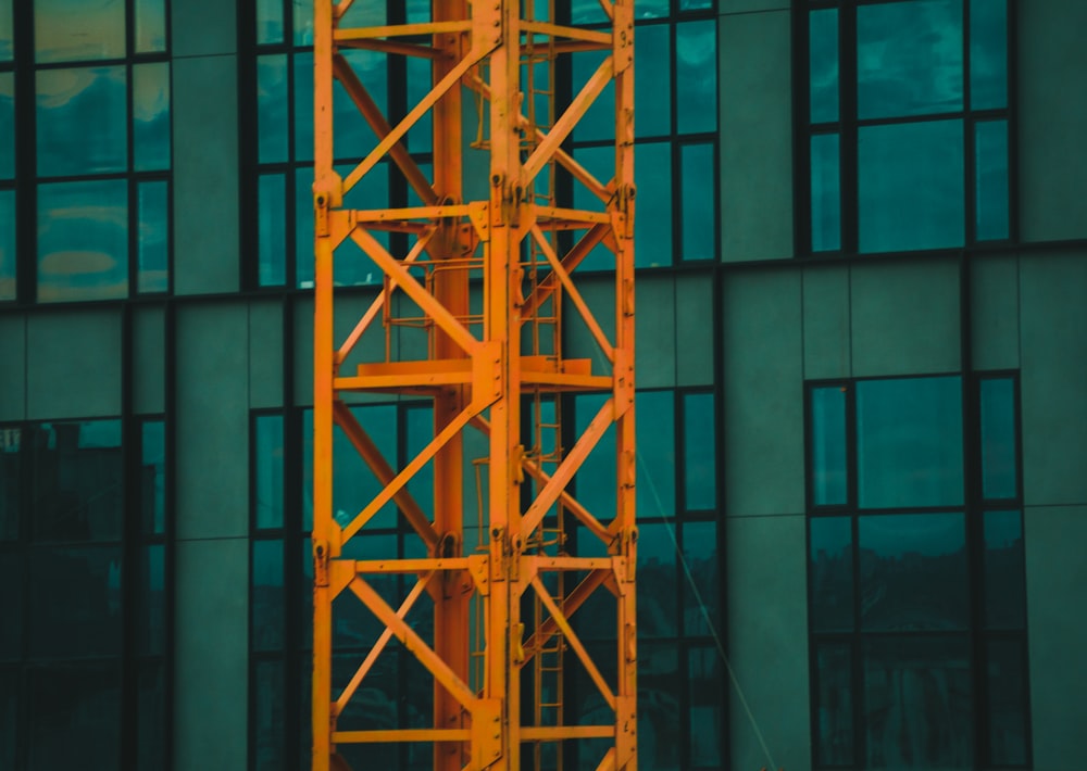 yellow metal tower